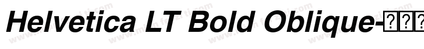 Helvetica LT Bold Oblique字体转换